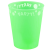  Green Fluorescent, Zöld micro prémium műanyag pohár 250 ml