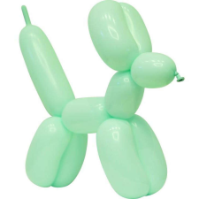  Green Macaron, Zöld modellező léggömb, lufi 50 db-os party kellék