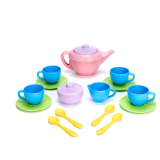 Green Toys Tea szett, konyhai kiegészítő konyhakészlet