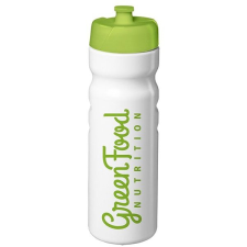Greenfood Nutrition Drink bottle White/Green 750 ml, BIO-PE kulacs, kulacstartó