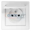 Greenlux GXKP008 Csatlakozóaljzat JUPITER 250V 16A fehér 2P+PE IP44