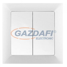 Greenlux GXKP033 Redőnykapcsoló jelzőfénnyel PREMIUM fehér 250V 10A villanyszerelés