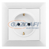 Greenlux GXKP036 Csatlakozóaljzat SCHUKO PREMIUM fehér 250V 16A 2P+PE