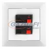 Greenlux GXKP053 Dupla audio csatlakozóaljzat PREMIUM fehér