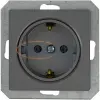 Greenlux GXKP436 PREMIUM ZA-17 SCHUKO M-G Csatlakozóaljzat 2P+PE, 16A grafit