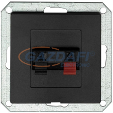 Greenlux GXKP552 PREMIUM 1 AU M-N Audio csatlakozóajlzat matt fekete villanyszerelés