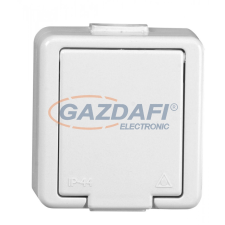 Greenlux GXNP008 Csatlakozóaljzat SCHUKO csapófedéllel JANTAR 250V 16A 2P+PE villanyszerelés