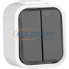Greenlux GXNP119 URAN VP-6/2 E Dupla lépcsőházi váltókapcsoló IP44
