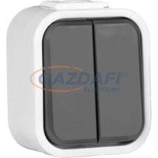 Greenlux GXNP119 URAN VP-6/2 E Dupla lépcsőházi váltókapcsoló IP44 villanyszerelés