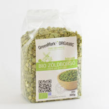 Greenmark bio zöldborsó felezett 500 g alapvető élelmiszer