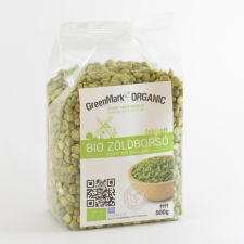 Greenmark Greenmark bio zöldborsó felezett 500 g alapvető élelmiszer