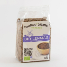 Greenmark organic Bio Lenmag, barna 250g reform élelmiszer