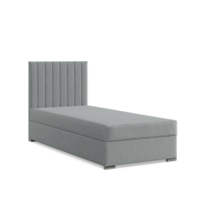 Greensite Agen egyszemélyes ágy, szövet, ágyneműtartóval, szürke ágy és ágykellék