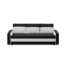 Greensite Hewlet kanapéágy, szövet anyag, bonell töltet, fekete - fehér bútor