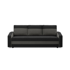 Greensite Hewlet kanapéágy, szövet anyag, hab töltet, fekete - szürke bútor