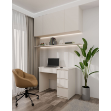 Greensite Mijas íróasztal jobb oldali tárolókkal, 98x76x51 cm, kasmír íróasztal