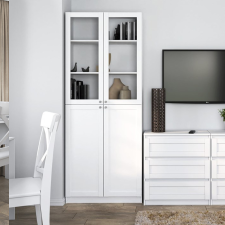 Greensite PAFOS W80/2SH polcos szekrény 200x80, 80.5x200x31 cm, fehér bútor