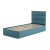 Greensite TORRES kárpitozott ágy, ágyneműtartóval, 90x200 cm, szín - türkiz, matrac nélkül
