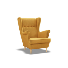 Greensite Uszak fotel, bársony, sárga bútor