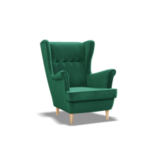 Greensite Uszak fotel, bársony, zöld bútor
