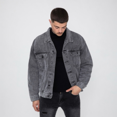  Grey Oversized Denim Jacket