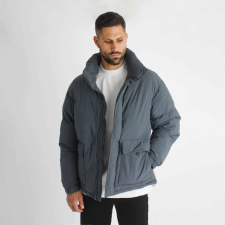 Grey Puffer Jacket - szürke téli kabát - Méret: M férfi kabát, dzseki