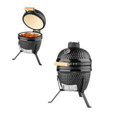 Grill Meister Mini Kamado Barbecue kerámia grill 26.5 cm kerámiabetétes faszenes kerti grillsütő (Landmann 11820 Mini Kamado helyettesítő) grillsütő