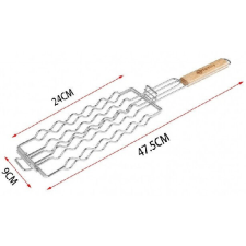  GRILLSÜTŐ RÁCS 24X9X47,5CM kerti sütés és főzés