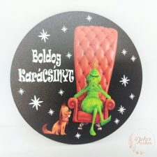  Grincs fotelben - nagy tábla dekorációs kellék