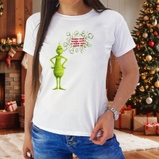  Grincs női póló – Vidám ének hangja száll, a hajam meg égnek áll