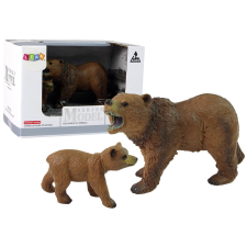 Grizzly medve és kölyke figura szett játékfigura