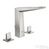 Grohe ALLURE Brilliant 3-lyukas mosdó csaptelep, M-es méret, automata leeresztővel, szálcsiszolt acél 20344DC0