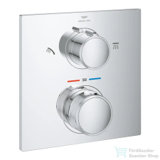 Grohe ALLURE falsík alatti termosztátos csaptelep 2 fogyasztóhoz,Króm 29181002 (29181002) csaptelep