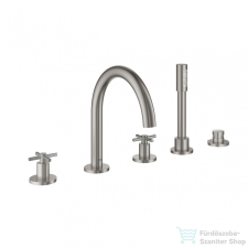 Grohe Atrio 5-lyukas kádkombináció, matt szuperacél 19923DC3 csaptelep