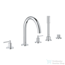 Grohe ATRIO 5 üléses kádtöltő csaptelep zuhanyszettel,alaptest nélkül,Króm 29407000 csaptelep