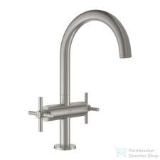 Grohe ATRIO L magasított mosdó csaptelep click-clack leeresztővel,Supersteel 21144DC0 csaptelep
