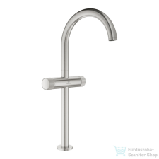 Grohe ATRIO PRIVATE XL magasított mosdó csaptelep click-clack leeresztővel,Supersteel 21142DC0 csaptelep