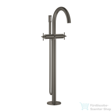 Grohe ATRIO szabadon álló kádtöltő csaptelep zuhanyszettel,alaptest nélkül,Brushed Hard Graphite 25272AL0 csaptelep