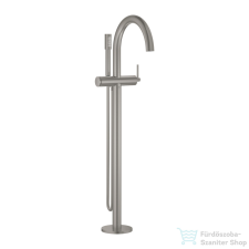 Grohe ATRIO szabadon álló kádtöltő csaptelep zuhanyszettel,alaptest nélkül,Supersteel 24368DC0 csaptelep