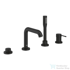 Grohe ESSENCE 4 üléses kádtöltő csaptelep zuhanyszettel,alaptest nélkül,Phantom black 25251KF1 csaptelep