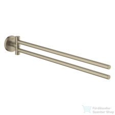 Grohe ESSENTIALS 44 cm-es fali dupla törölközőtartó,Brushed Nickel 40371EN1 fürdőszoba kiegészítő