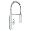 Grohe Eurocube Egykaros Konyhai Csaptelep - Lehúzható Zuhanyfejjel