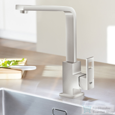 Grohe EUROCUBE EGYKAROS MOSOGATÓCSAP 1/2? matt szuperacél 31255DC0 csaptelep