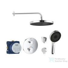 Grohe falsík alatti, termosztátos zuhanyrendszer GROHTHERM kezelővel, Kielle kiegészítőkkel, króm SANI21GKK004 csaptelep