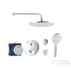 Grohe falsík alatti, termosztátos zuhanyrendszer GROHTHERM kezelővel, Kielle kiegészítőkkel, króm SANI21GKK006