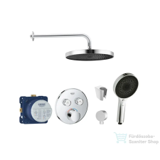 Grohe falsík alatti, termosztátos zuhanyrendszer SMARTCONTROL kezelővel, Kielle kiegészítőkkel, króm SANI21GKK008 csaptelep