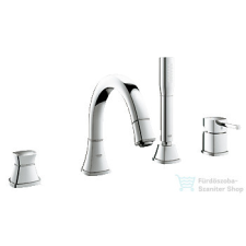 Grohe Grandera 4-lyukas kádperembe süllyeszthető kádcsaptelep, króm 19936000 csaptelep