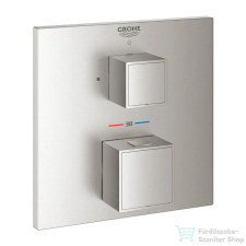 Grohe Grohtherm Cube termosztátos keverő 1 kimenethez,Supersteel 24153DC0 (24153DC0) csaptelep