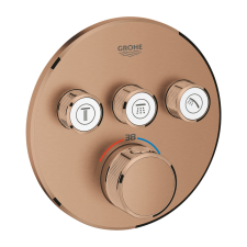 Grohe Grohtherm Smartcontrol Falsík alatti termosztátos csaptelep 3 utas kerek Brushed Warm Sunset csaptelep