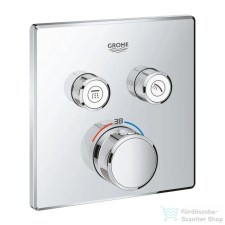 Grohe Grohtherm SmartControl termosztátos falsík alatti csaptelep 2 fogyasztóra, króm 29124000 (29124000) csaptelep